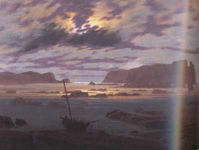 Caspar David Friedrich The Baltic sea in the Moonlight (mk10) France oil painting art